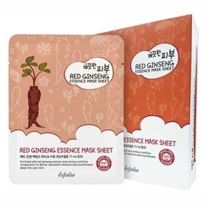 Esfolio Pure Skin Mask Box, Red ginseng 10 Sheet